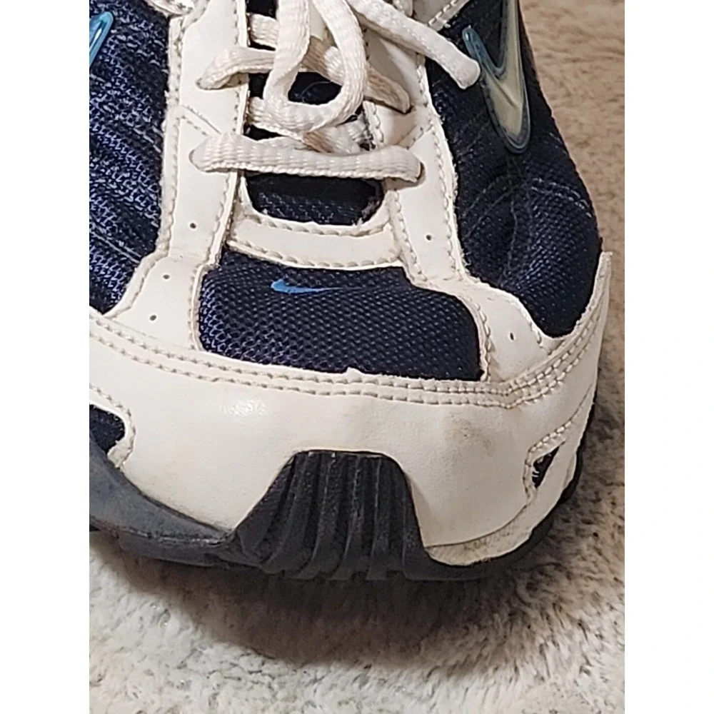 Nike Air‎ 2006 Vintage Mens 10.5 Navy White Silver Running Shoes 313648-401